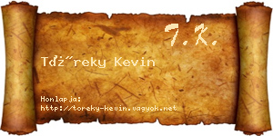 Töreky Kevin névjegykártya